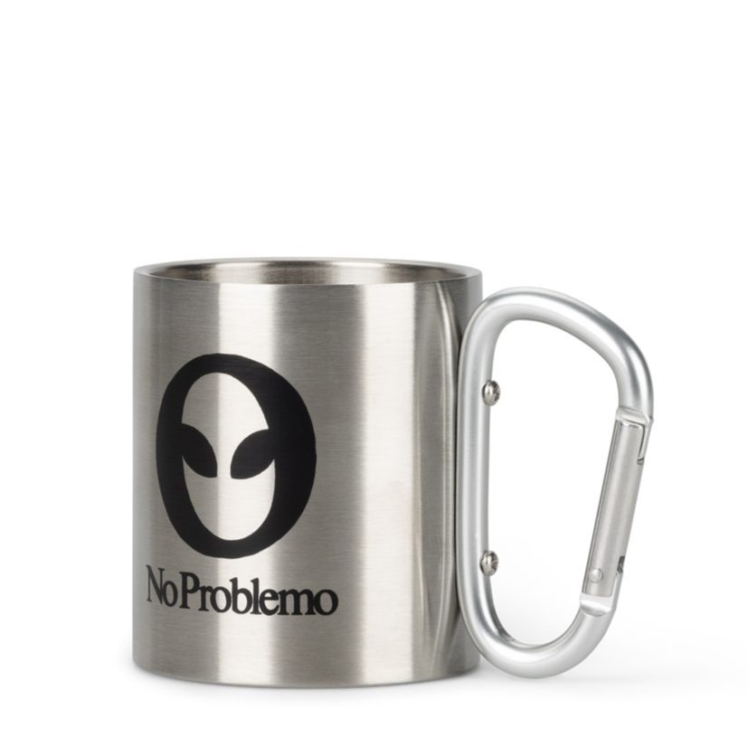 No Problemo Carabiner Mug Silver