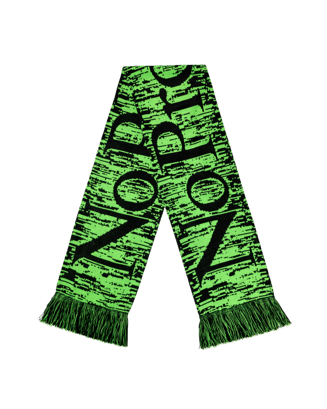 No Problemo Glitch Scarf Green