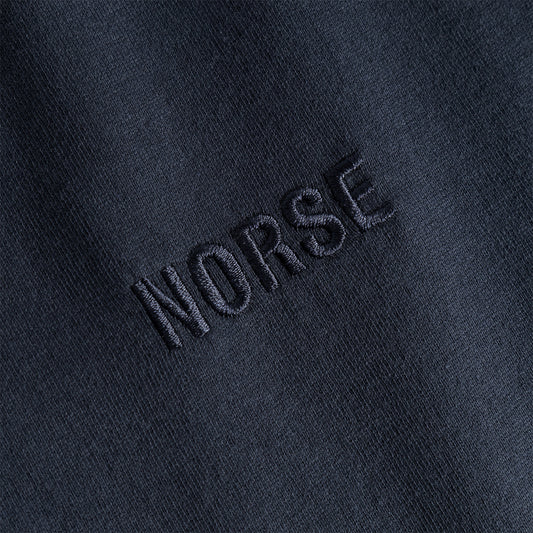 Norse Projects Johannes Organic NORSE Logo T-Shirt Dark Navy