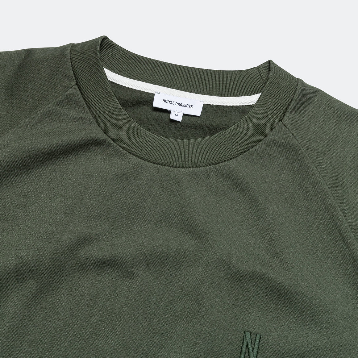 Norse Projects Marten Relaxed Raglan Light Spruce Green
