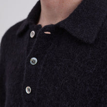 Load image into Gallery viewer, Norse Projects Rasmus Relaxed Brushed Polo Black
