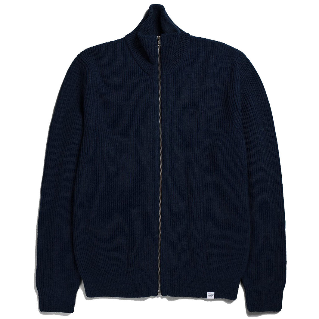 Norse Projects Hagen Cotton Wool Jacket Dark Navy