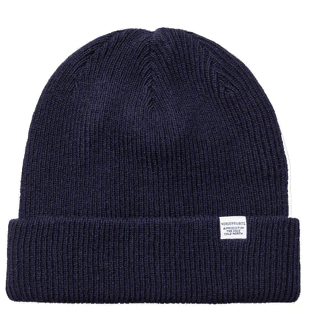 Norse Projects Norse Beanie Dark Navy