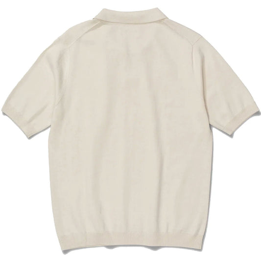 Norse Projects Leif Cotton Linen Polo Kit White