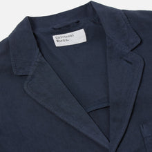 Load image into Gallery viewer, Universal Works Linen Slub Weave Three Button Jacket Navy
