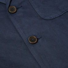 Load image into Gallery viewer, Universal Works Linen Slub Weave Three Button Jacket Navy
