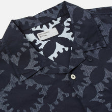 Load image into Gallery viewer, Universal Works Road Shirt Sun Print Navy
