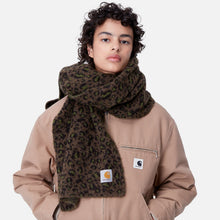 Load image into Gallery viewer, Carhartt WIP Palmer Scarf Camo Leo Jacquard Tamarind
