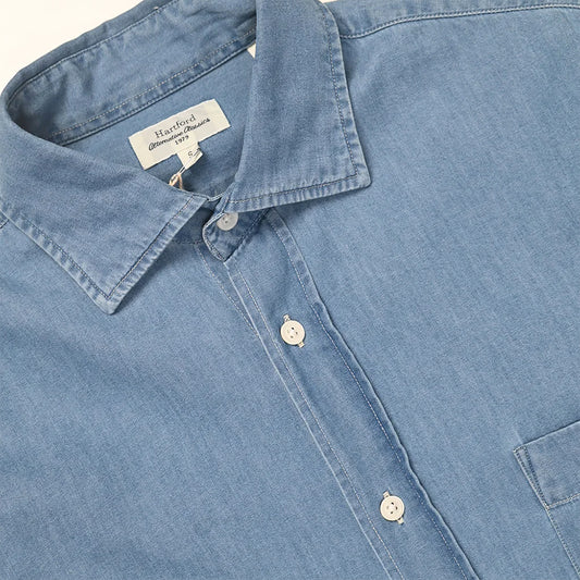 Hartford Paul Shirt Light Indigo