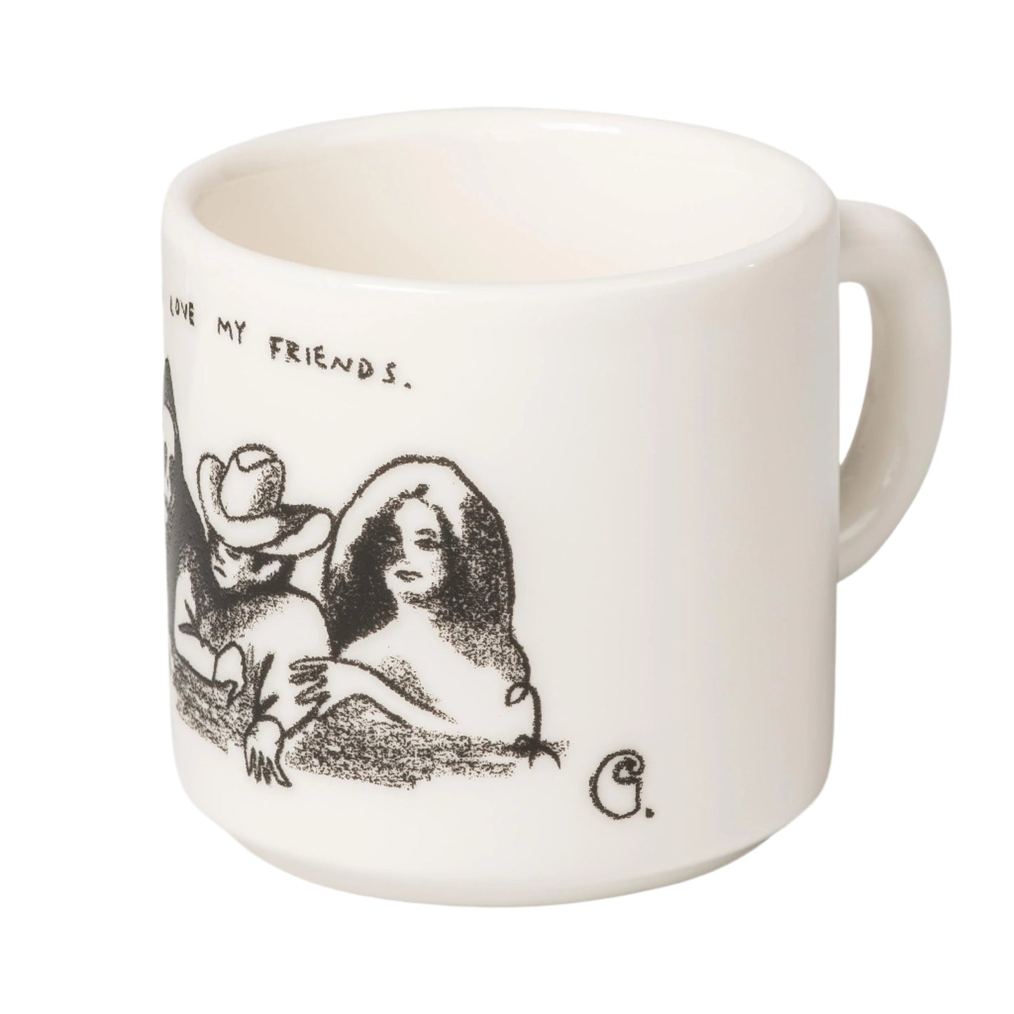 Carhartt WIP Pepe Friends Mug Porcelain White / Black