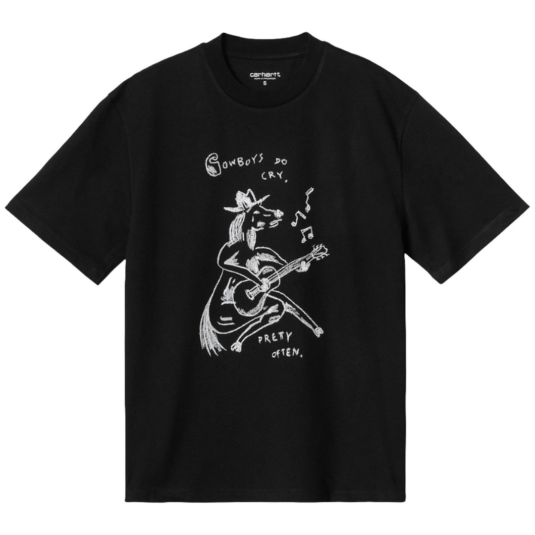 Carhartt WIP W' Pepe Sad Cowboy T-Shirt Black/White