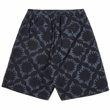 Load image into Gallery viewer, Universal Works Sun Print OD Pleated Track Short Navy
