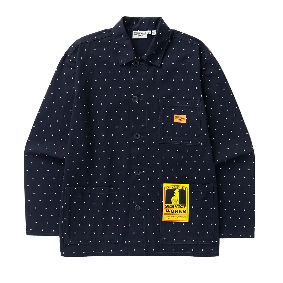 Service Works Polka Dot Chore Shirt Navy