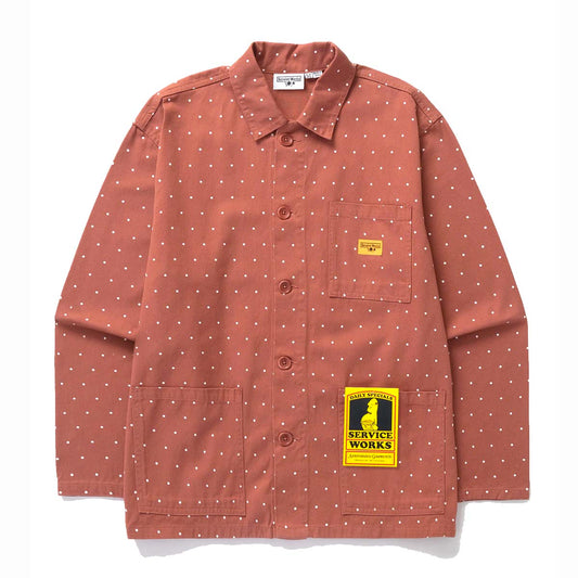 Service Works Polka Dot Chore Shirt Clay