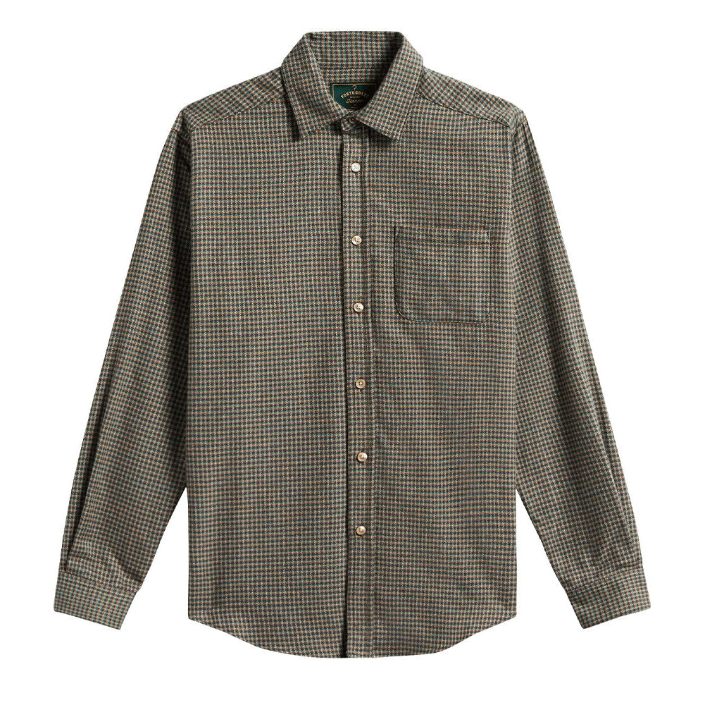 Portuguese Flannel Dylan LS Shirt Green / Yellow