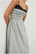 Load image into Gallery viewer, Rails Primrose Dress Ivory Jet Gingham
