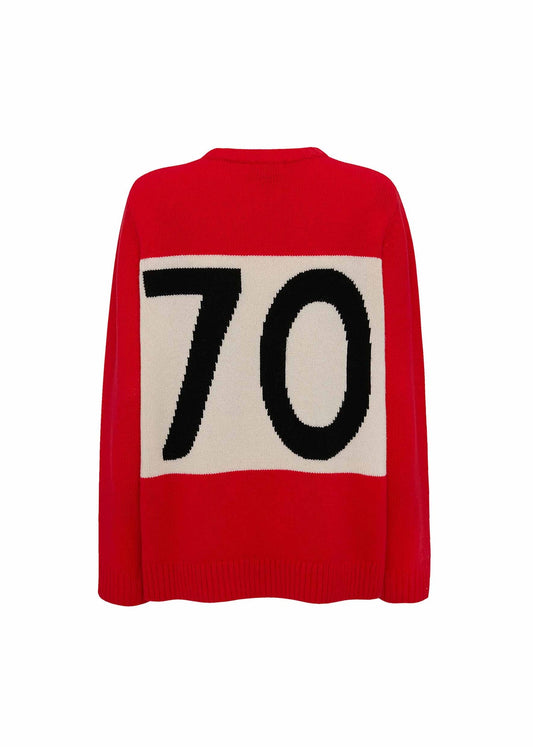 Bella Freud New Era 1970 Jumper Red