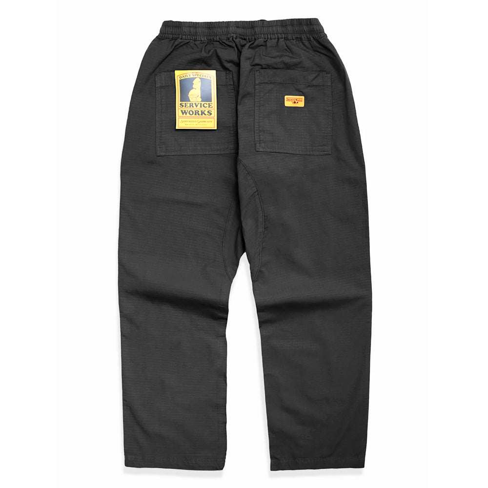 Service Works Ripstop Chef Pants Washed Black
