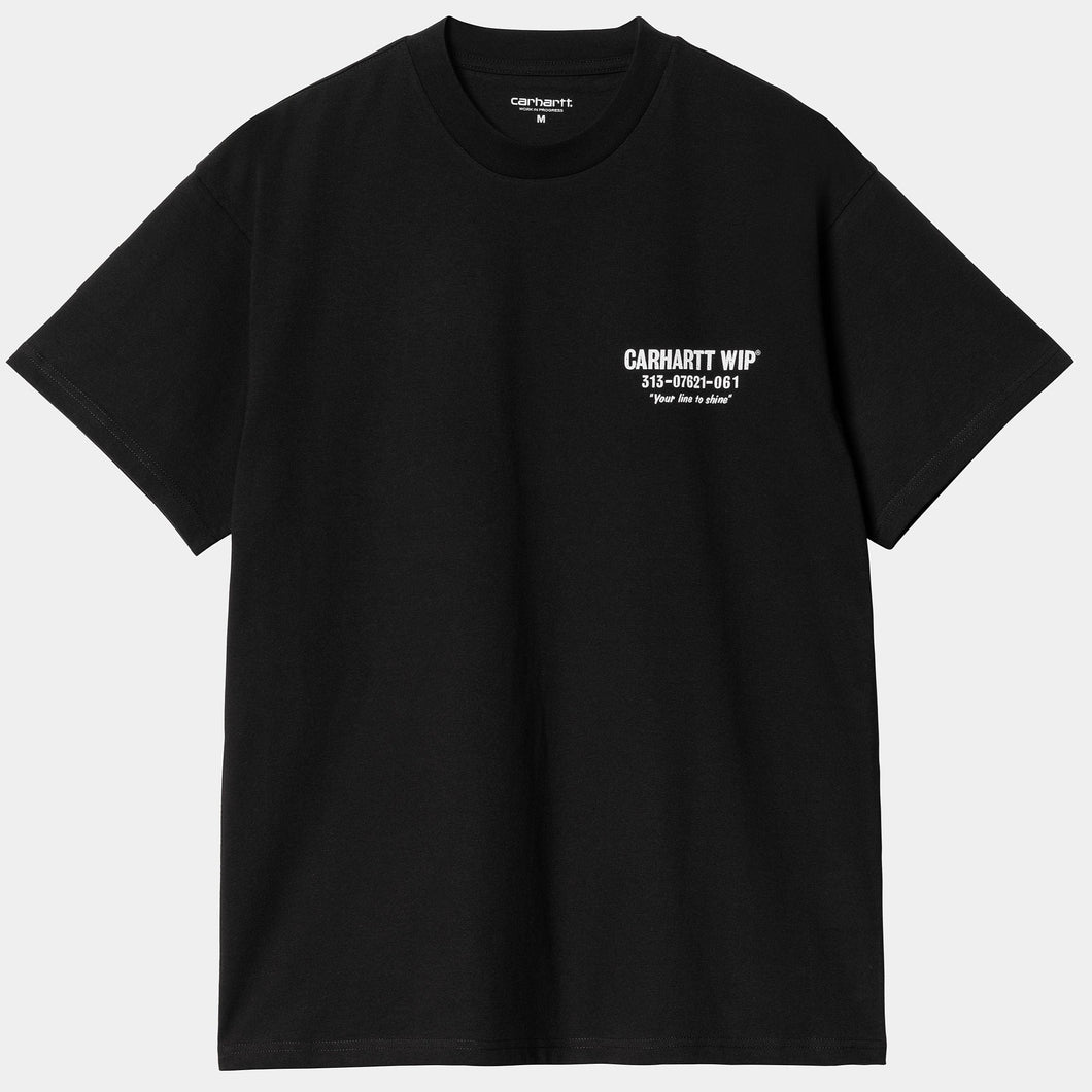 Carhartt WIP S/S Less Troubles T-Shirt Black / White