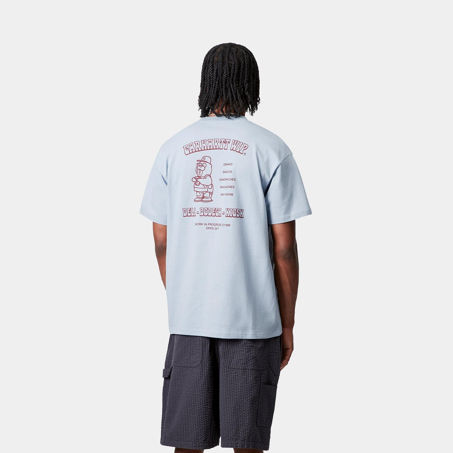 Carhartt WIP S/S Sandwich T-Shirt Blue Fog