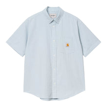 Load image into Gallery viewer, Carhartt WIP S/S Toland Shirt Stripe Blue Fog
