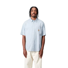 Load image into Gallery viewer, Carhartt WIP S/S Toland Shirt Stripe Blue Fog
