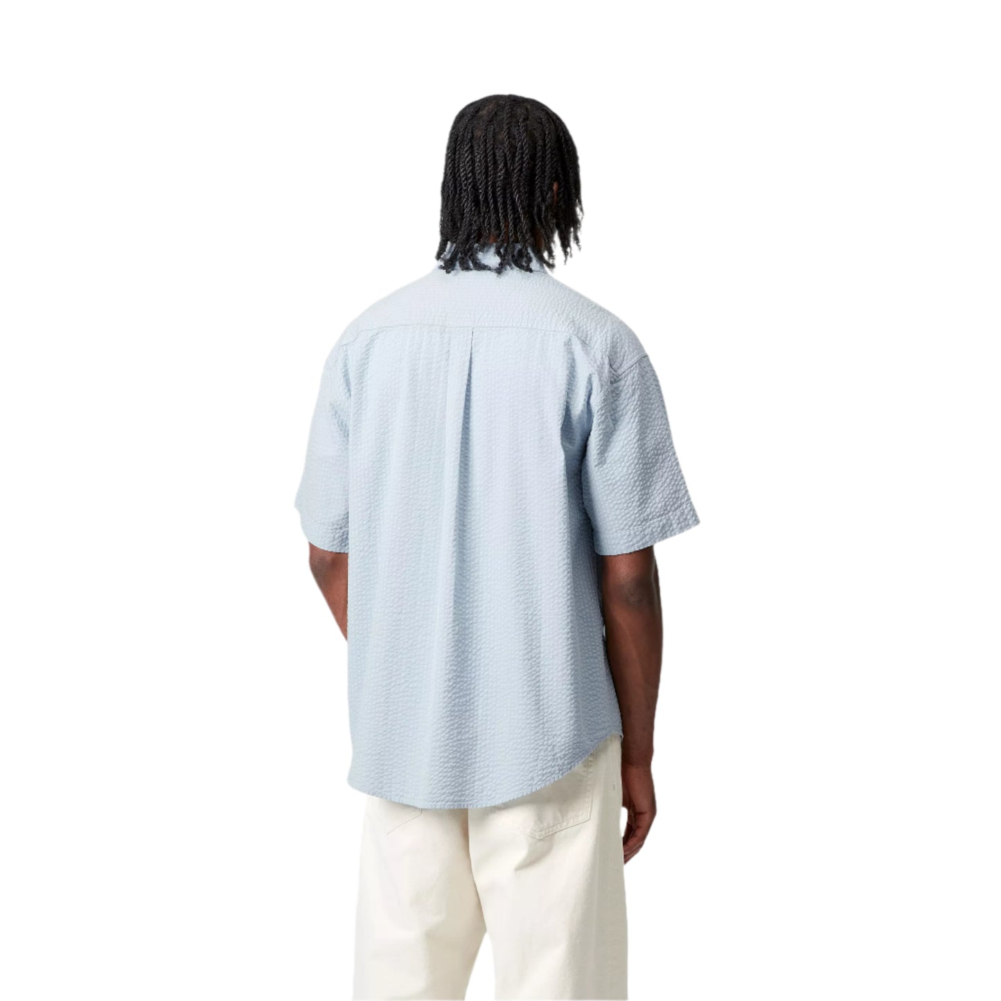 Carhartt WIP S/S Toland Shirt Stripe Blue Fog