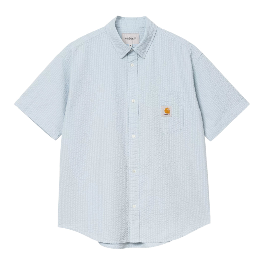 Carhartt WIP S/S Toland Shirt Stripe Blue Fog
