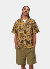 Load image into Gallery viewer, Carhartt WIP S/S Woodblock Shirt Bourbon
