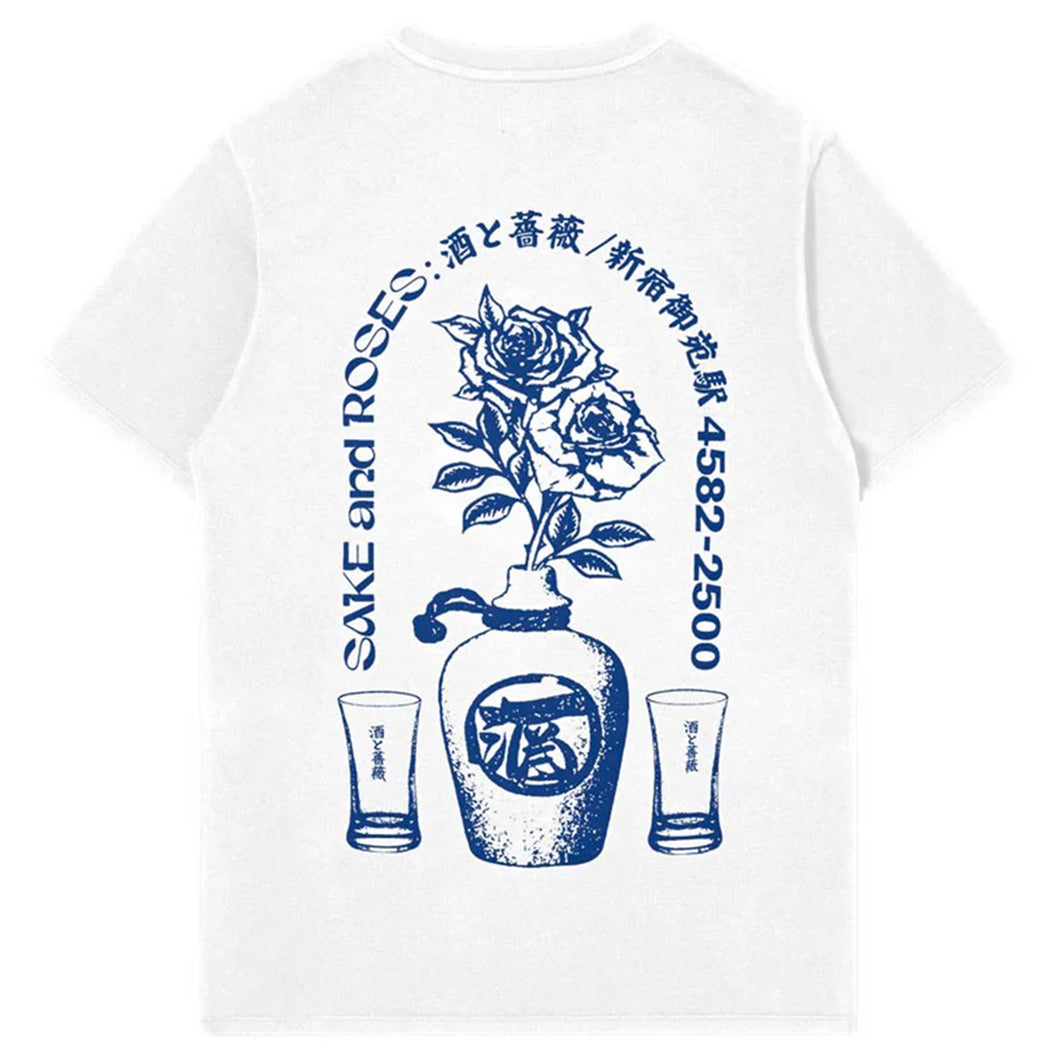 Edwin Sake and Roses  T-Shirt White