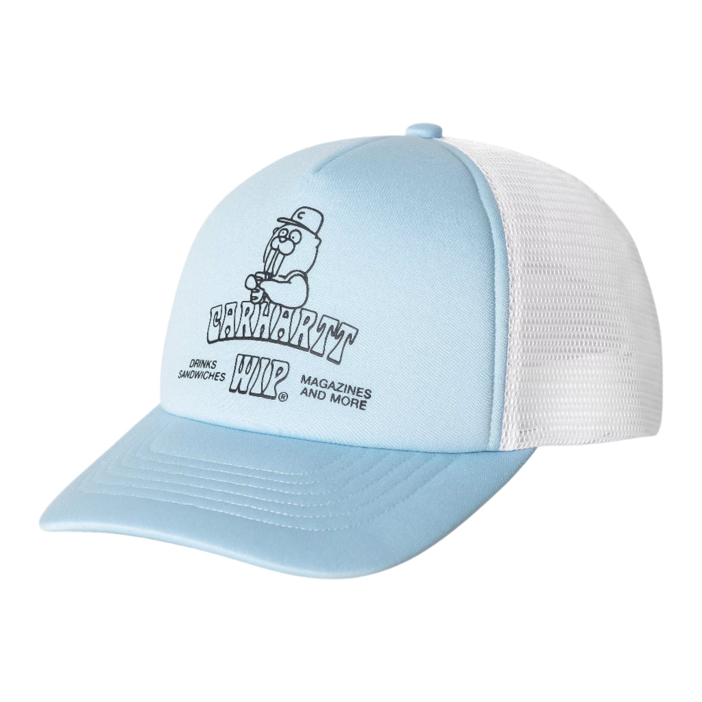 Carhartt WIP Sandwich Trucker Cap Blue Fog