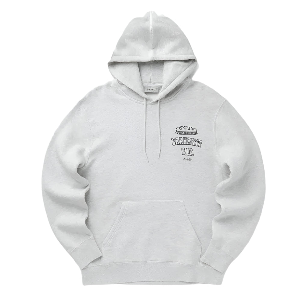 Carhartt WIP Hooded Sandwich Sweat Ash Heather / Blue
