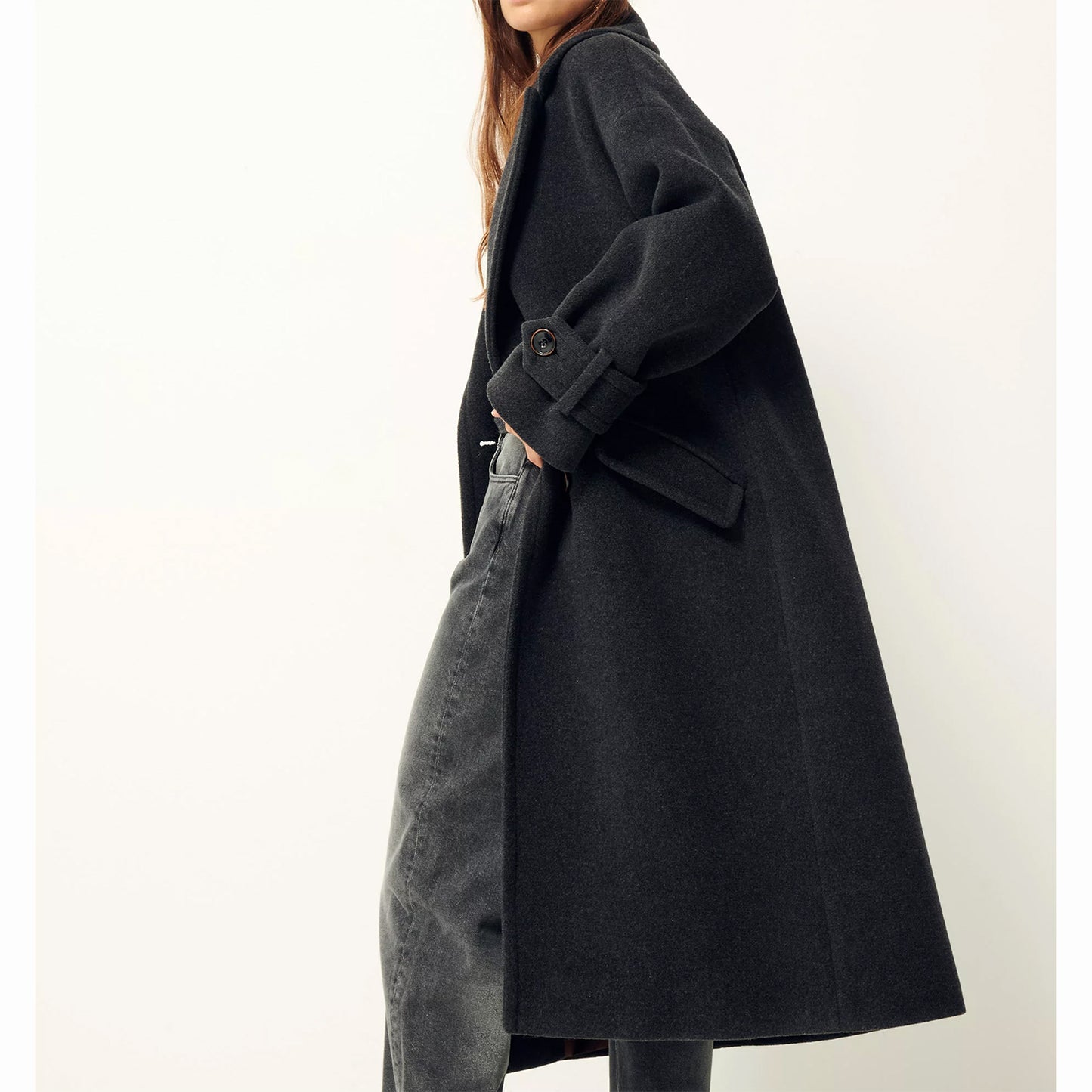 Sessun Mia Long Coat Carbonella