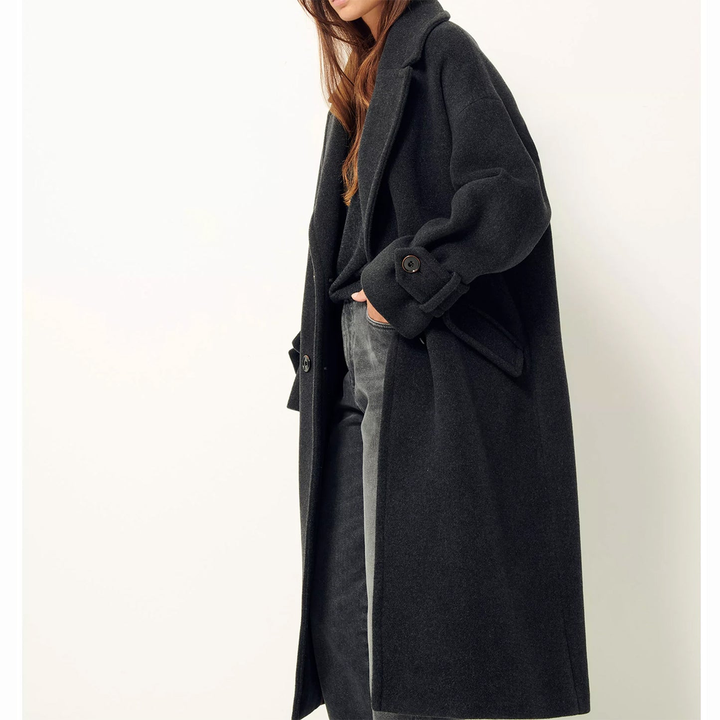Sessun Mia Long Coat Carbonella