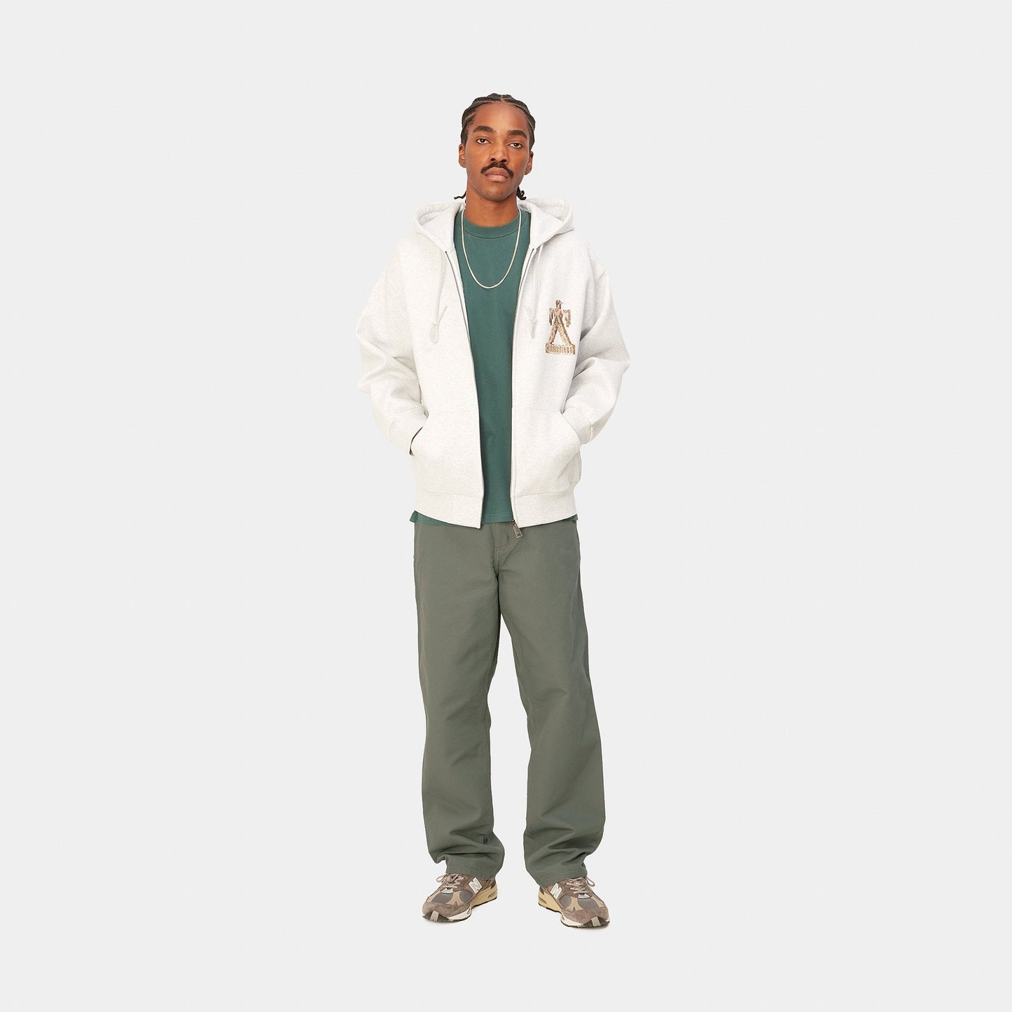 Carhartt WIP Single Knee Pant Smoke Green