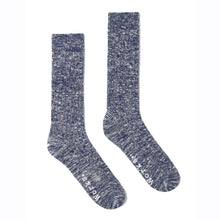 Load image into Gallery viewer, Universal Works Slub Knit Slub Sock Navy
