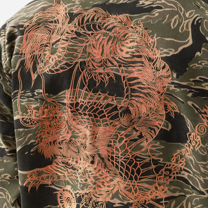 Maharishi Camo Tiger Advisor's  Shirt Mint Gold