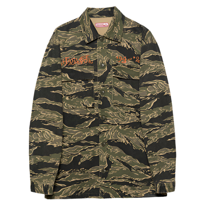 Maharishi Camo Tiger Advisor's  Shirt Mint Gold