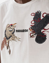 Load image into Gallery viewer, Maharishi Black Crow White Heron T-Shirt White

