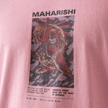 Load image into Gallery viewer, Maharishi Tiger Dragon Militype L/S T-Shirt Pink
