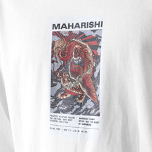 Load image into Gallery viewer, Maharishi Tiger Dragon Militype L/S T-Shirt White

