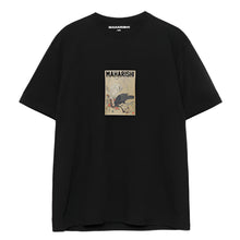 Load image into Gallery viewer, Maharishi Black Crow &amp; White Heron T-Shirt Black

