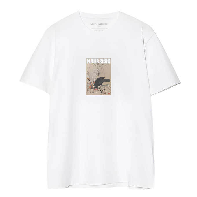 Maharishi Black Crow & White Heron T-Shirt White