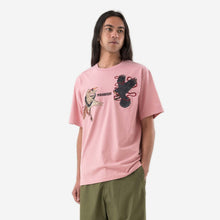 Load image into Gallery viewer, Maharishi Black Crow White Heron T-Shirt Pink
