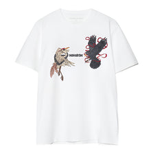 Load image into Gallery viewer, Maharishi Black Crow White Heron T-Shirt White

