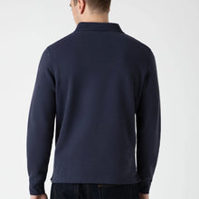 Load image into Gallery viewer, Sunspel Zip Polo  Sweatshirt Navy
