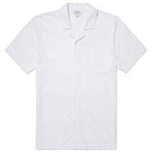 Load image into Gallery viewer, Sunspel Riviera Camp Collar Shirt White
