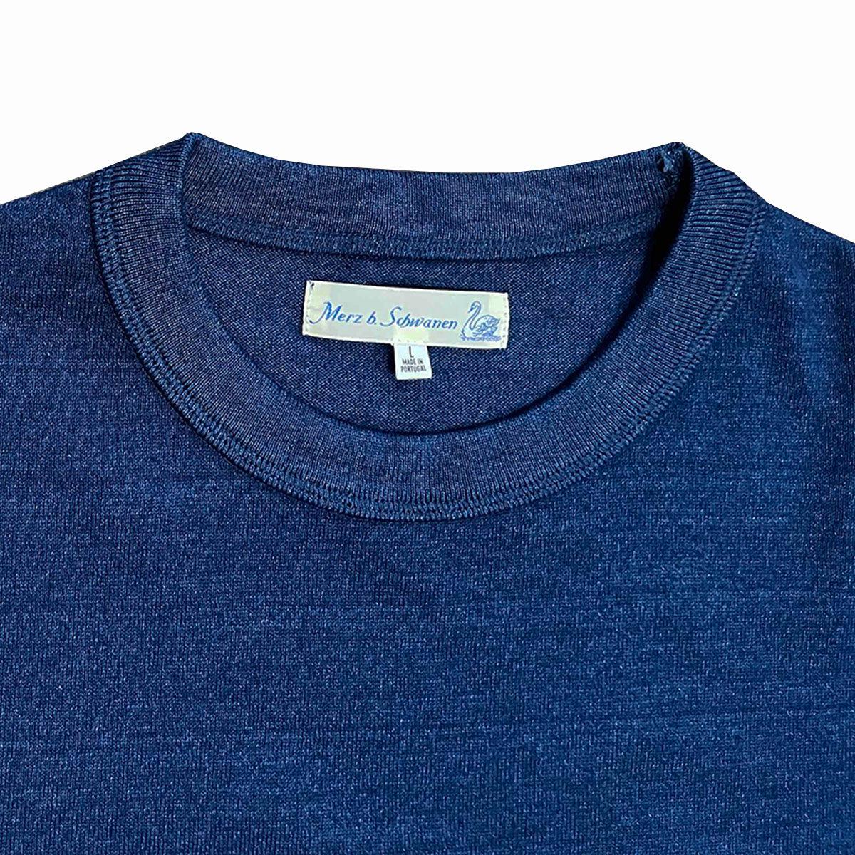 Merz b. Schwanen Tee03 Authentic Jersey T-Shirt Indigo