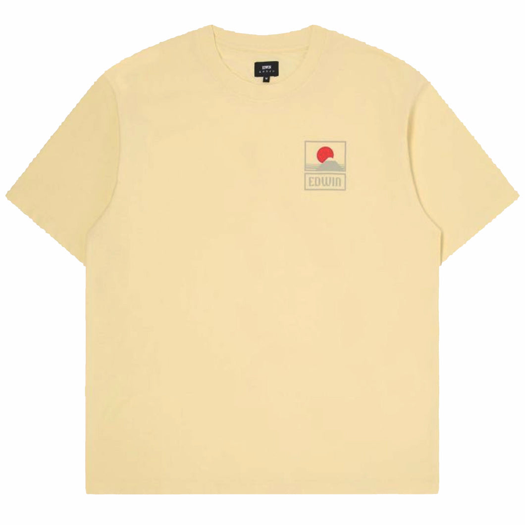 Edwin Sunset On Mt Fuji T-Shirt Tender Yellow