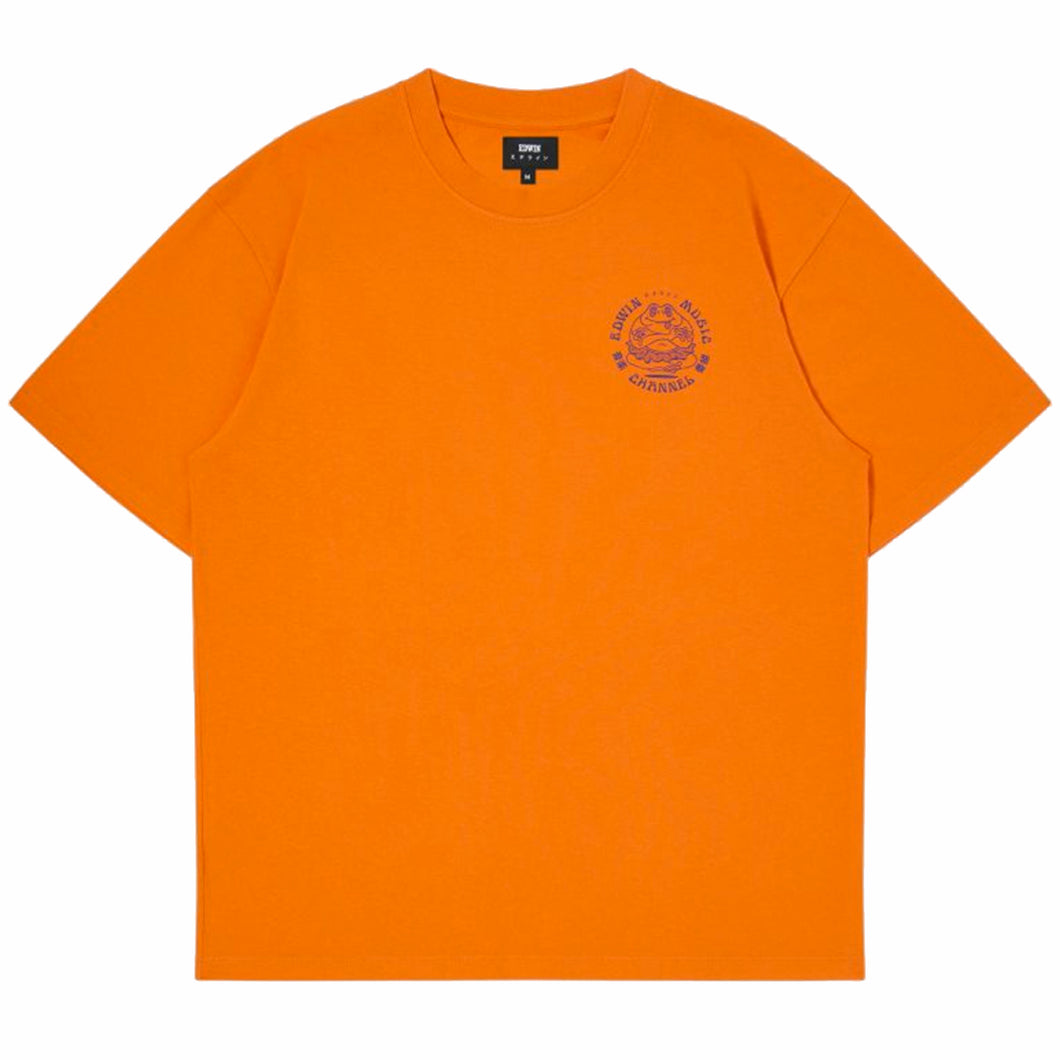 Edwin Music Channel T-Shirt Orange Tiger